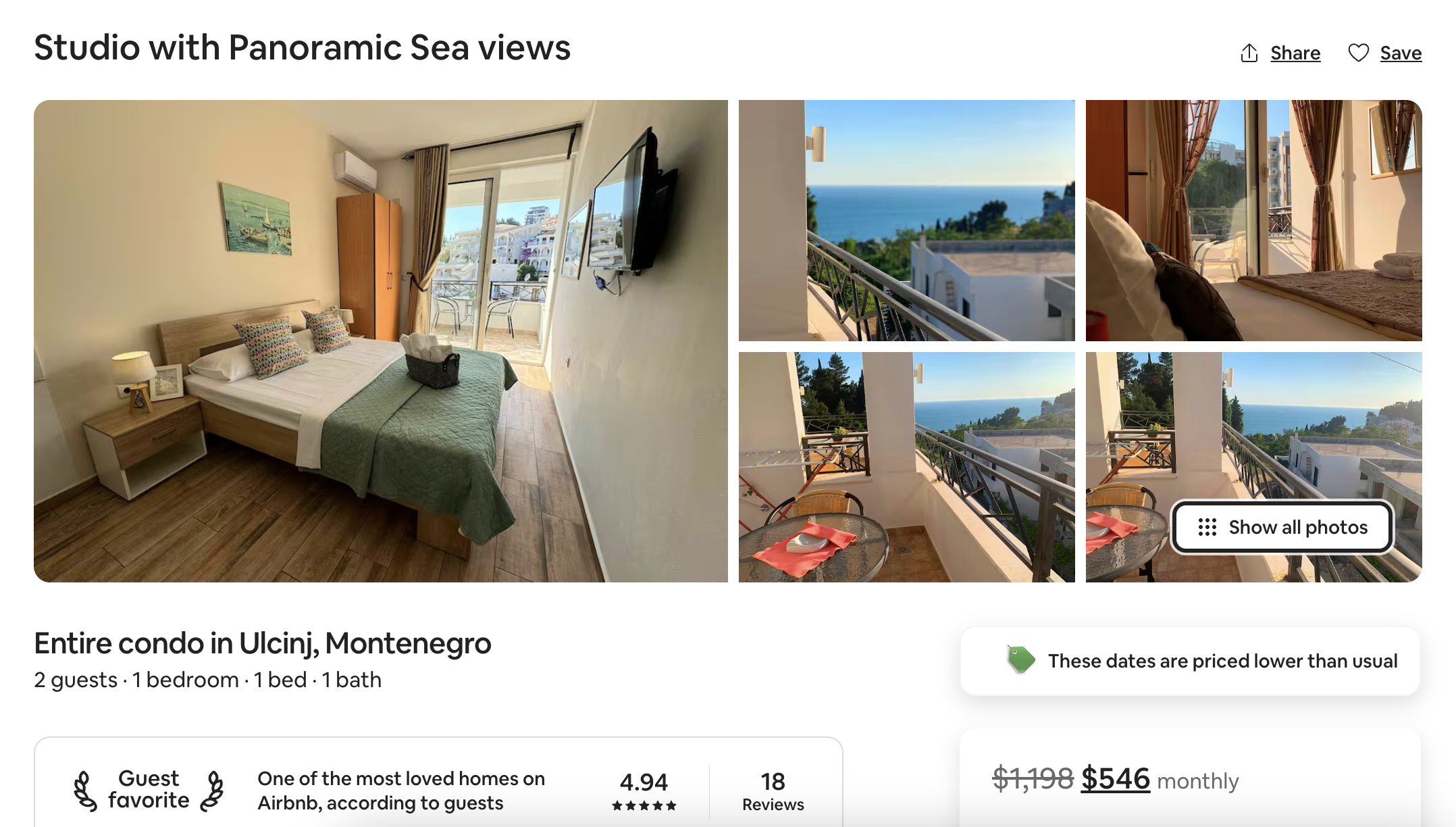 Montenegro Airbnb