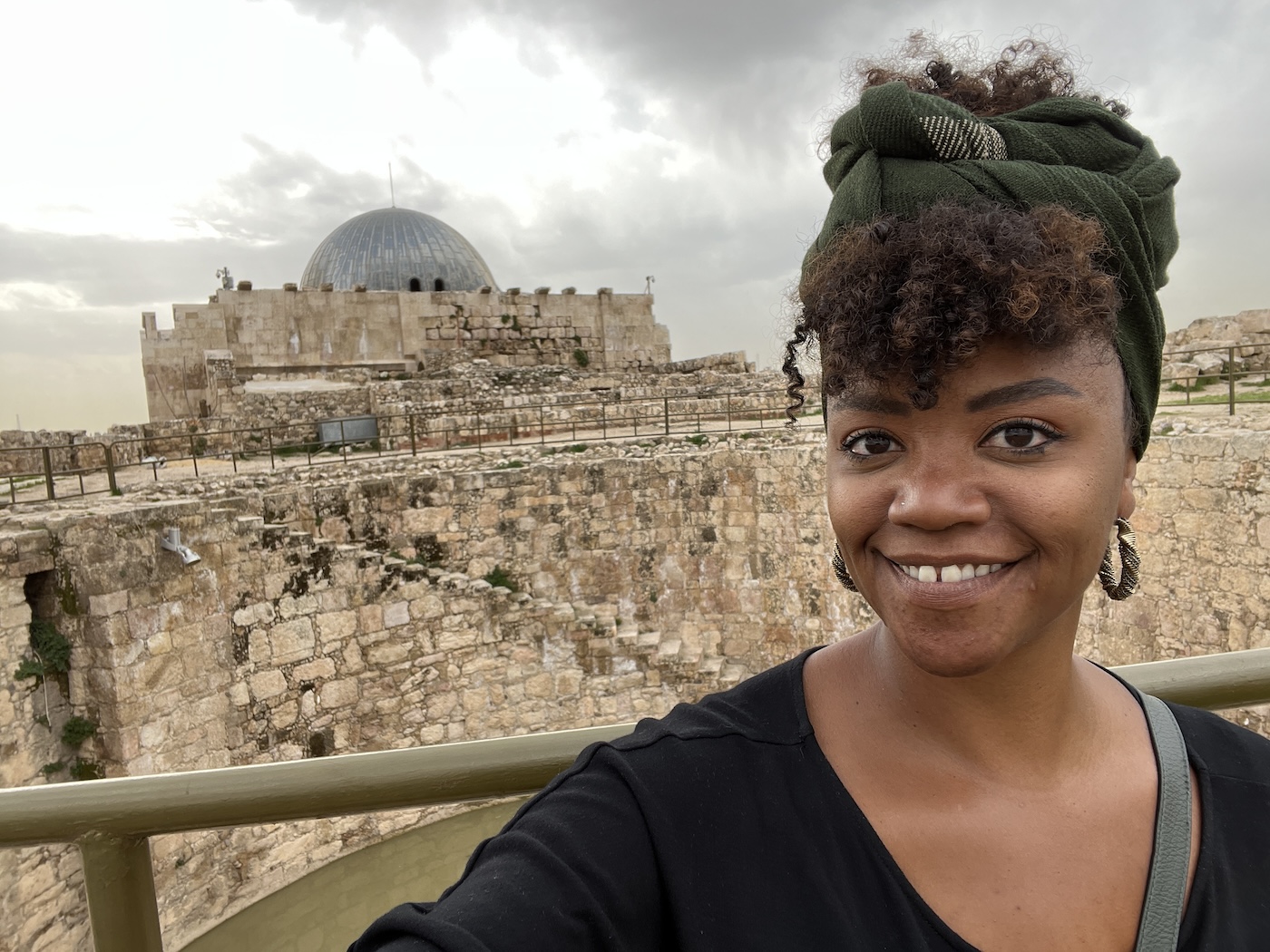 Wandering around old ruins in Amman, Jordan